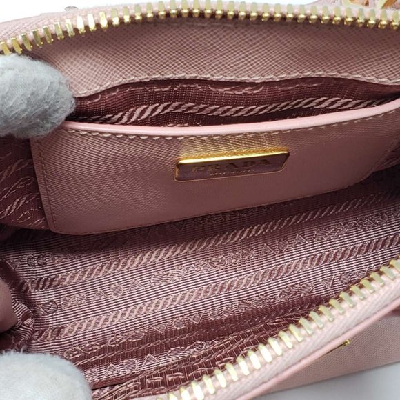 Auth Prada Mini Promenade Saffiano Crossbody Bag - Picture 13 of 16